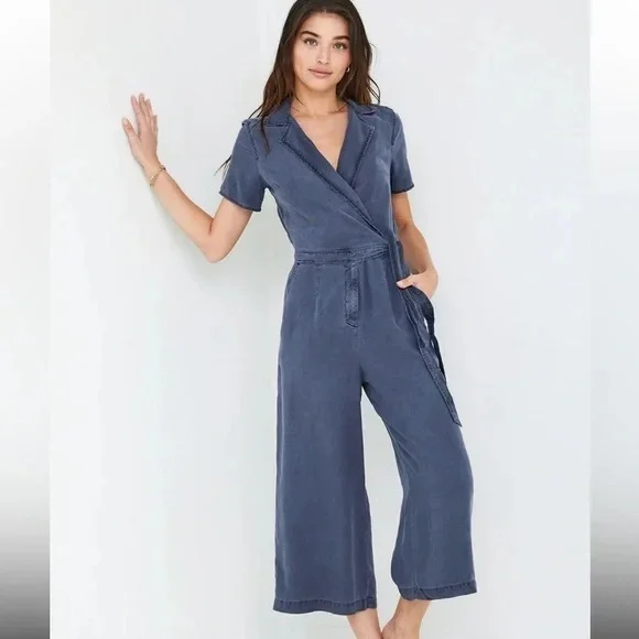 Bella Dahl Womens Jumpsuit Drawstring Waist Size Medium - Picture 3 of 4